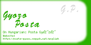 gyozo posta business card